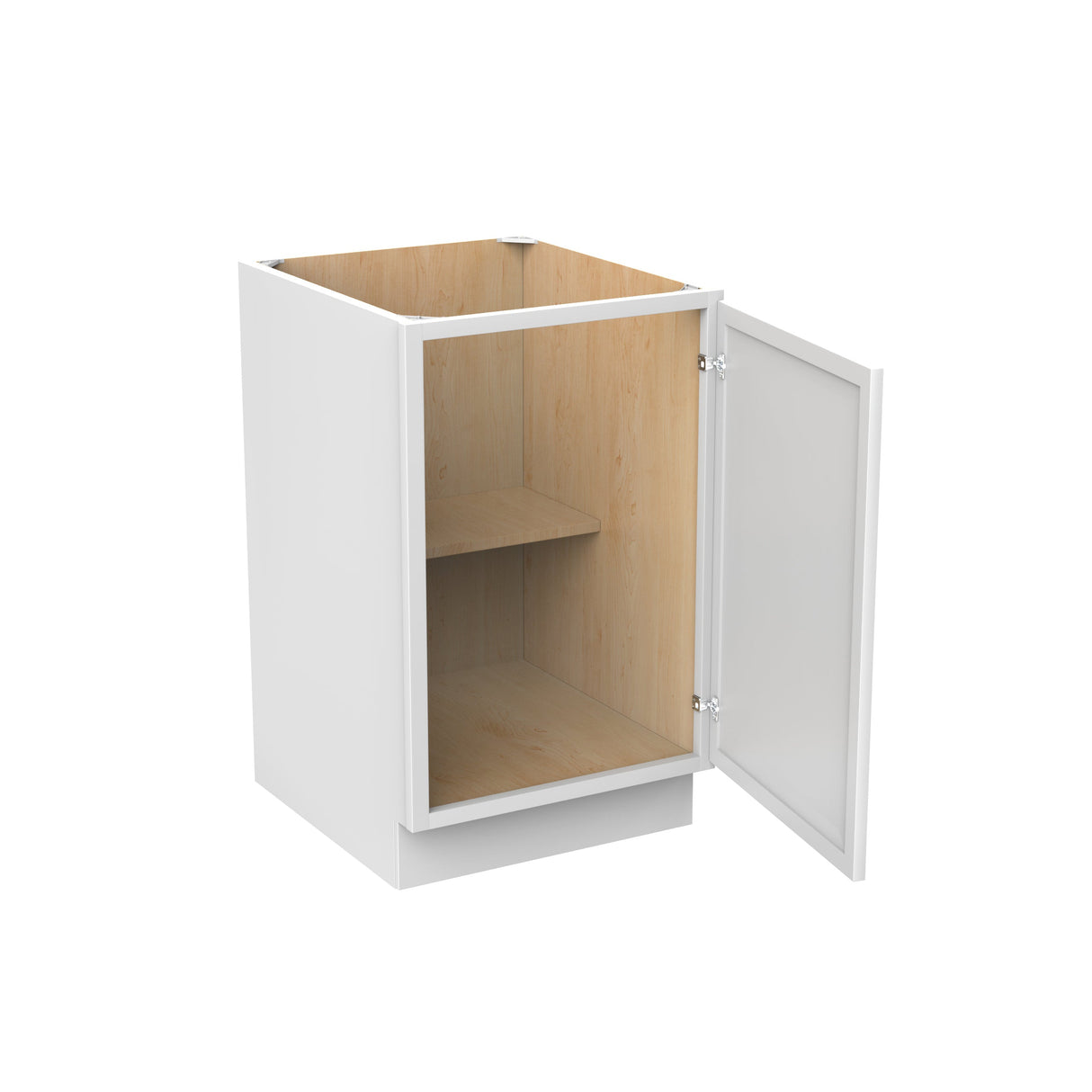 Park Avenue White - Single Door Base Cabinet | 21"W x 34.5"H x 24"D