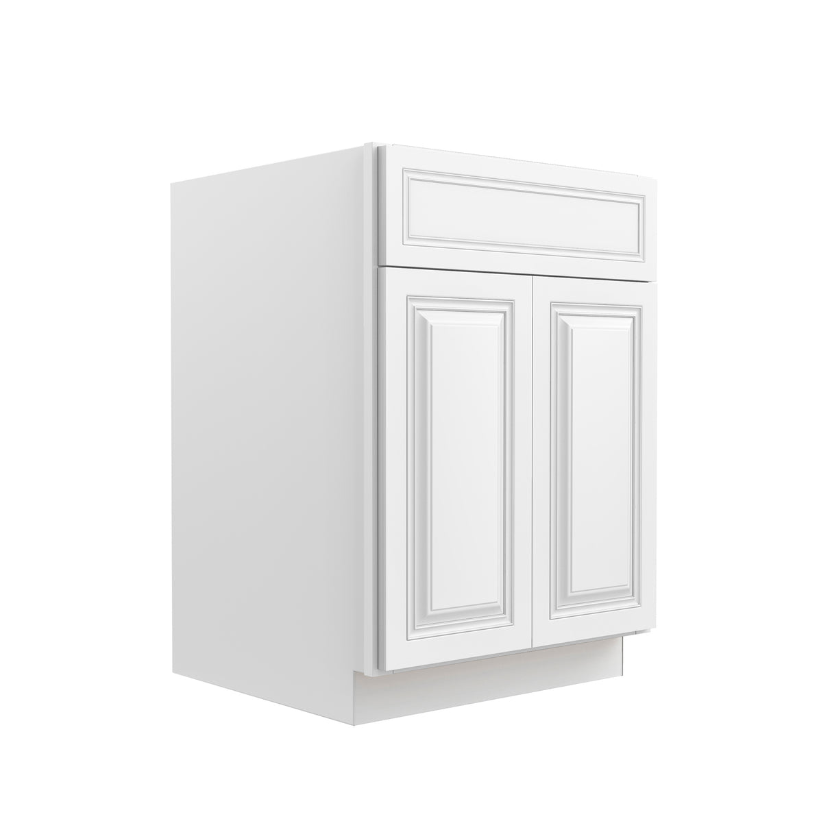 Park Avenue White - Double Door Base Cabinet | 24"W x 34.5"H x 24"D