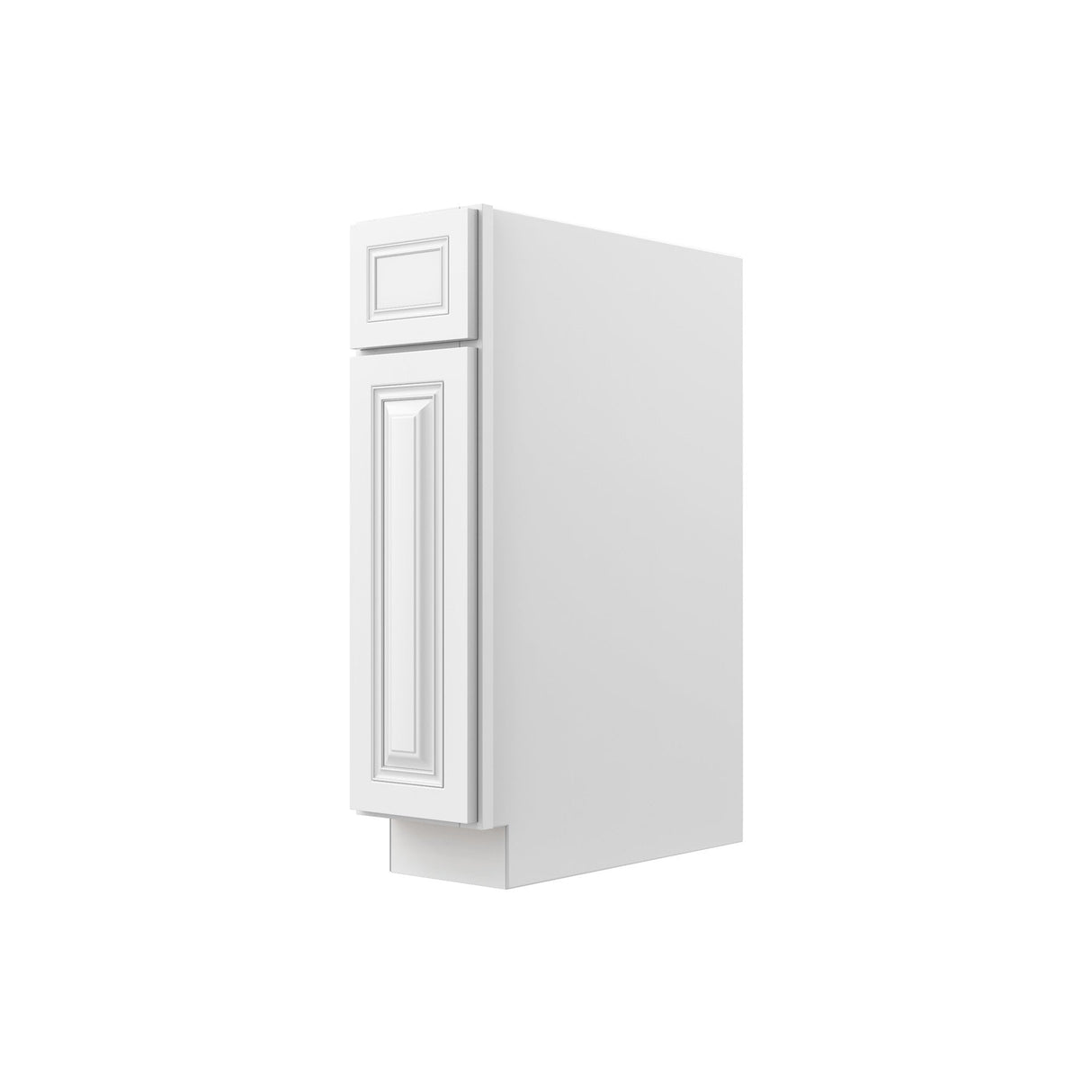 RTA - Park Avenue White - Single Door & Drawer Base Cabinet | 9"W x 34.5"H x 24"D