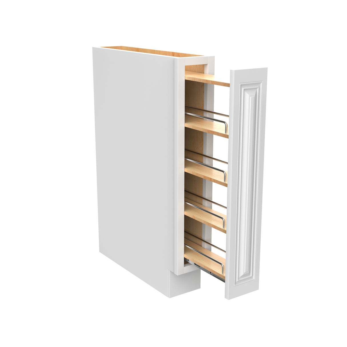 Park Avenue White - Spice Base Cabinet | 6"W x 34.5"H x 24"D