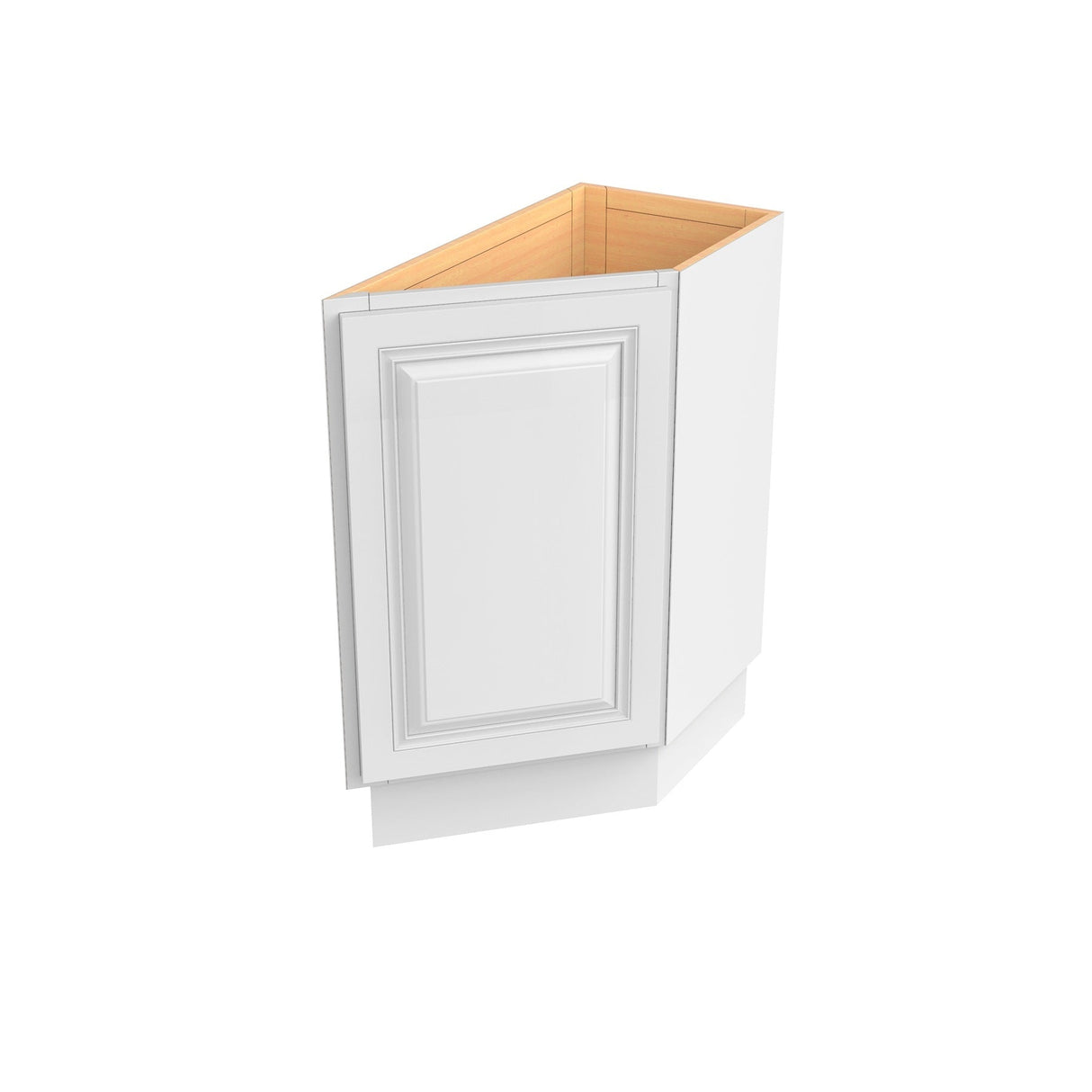 RTA - Park Avenue White - Angle Base End Cabinet | 12"W x 34.5"H x 24"D