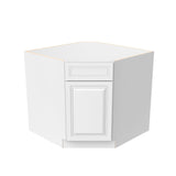 RTA - Park Avenue White - Diagonal Corner Sink Base Cabinet  | 36"W x 34.5"H x 24"D