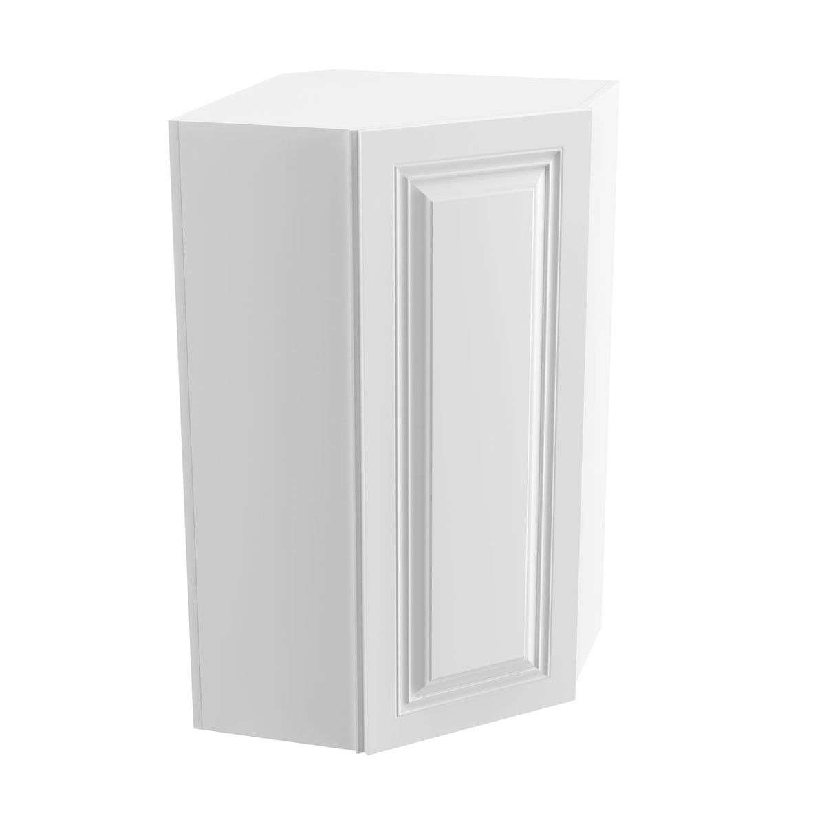 Park Avenue White - Diagonal Glass Wall Cabinet | 24"W x 42"H x 12"D