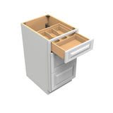 RTA - Park Avenue White - 3 Drawer Base Cabinet | 18"W x 34.5"H x 24"D