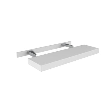 Park Avenue White - Floating Shelf | 36"W x 2.5"H x 10"D