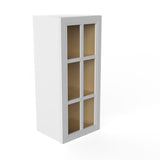 Park Avenue White - Glass Wall Cabinet | 15"W x 36"H x 12"D