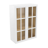 Park Avenue White - Glass Wall Cabinet | 30"W x 42"H x 12"D