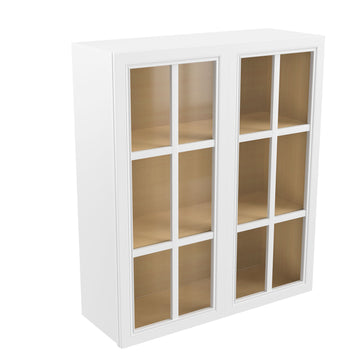 Park Avenue White - Glass Wall Cabinet | 36