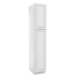 RTA - Park Avenue White - Single Door Utility Cabinet | 15"W x 84"H x 24"D