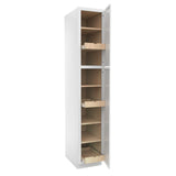 Park Avenue White - Utility Cabinet | 15"W x 84"H x 24"D