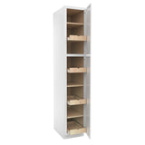 RTA - Park Avenue White - Single Door Utility Cabinet | 15"W x 84"H x 24"D