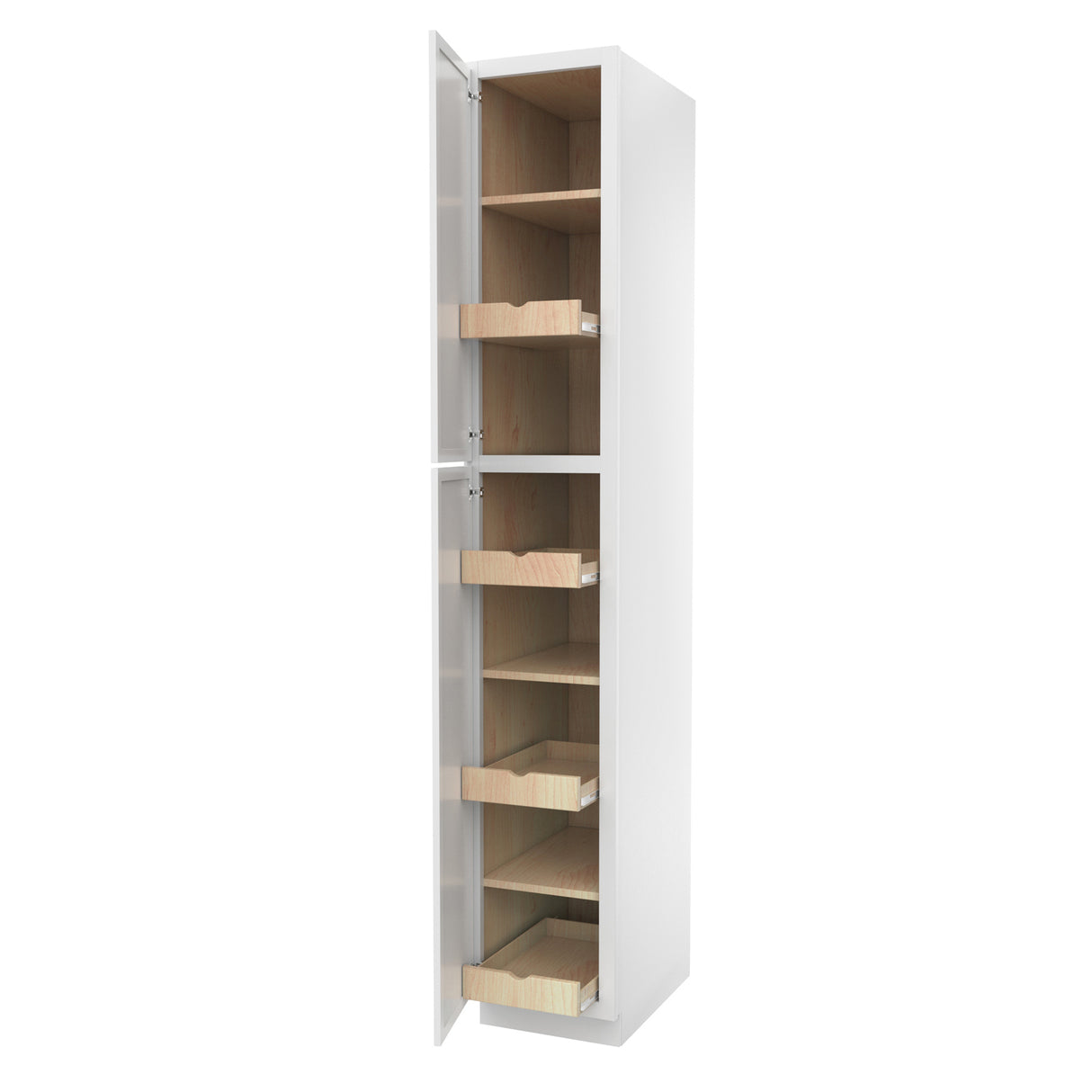 Park Avenue White - Utility Cabinet | 15"W x 90"H x 24"D