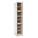 Park Avenue White - Utility Cabinet | 15"W x 90"H x 24"D