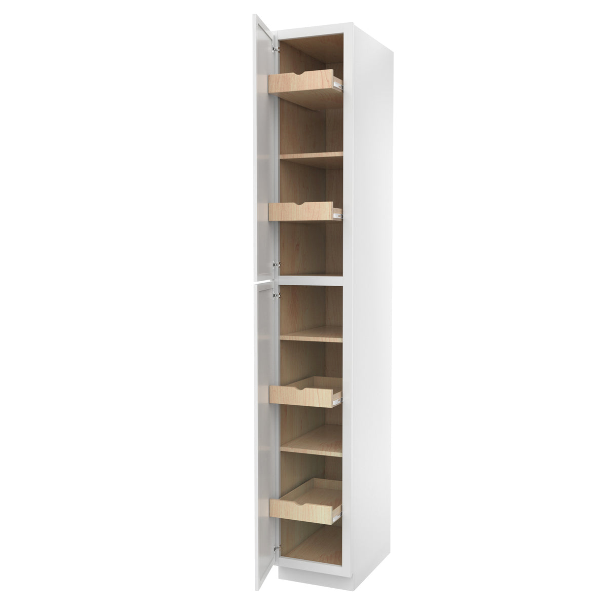 Park Avenue White - Utility Cabinet | 15"W x 96"H x 24"D