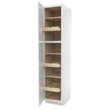 Park Avenue White - Utility Cabinet | 18"W x 84"H x 24"D