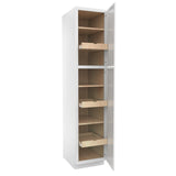 Park Avenue White - Utility Cabinet | 18"W x 84"H x 24"D