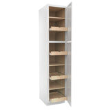 Park Avenue White - Utility Cabinet | 18"W x 84"H x 24"D