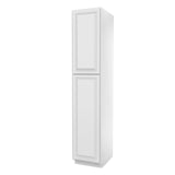 RTA - Park Avenue White - Single Door Utility Cabinet | 18"W x 90"H x 24"D