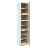 RTA - Park Avenue White - Single Door Utility Cabinet | 18"W x 90"H x 24"D