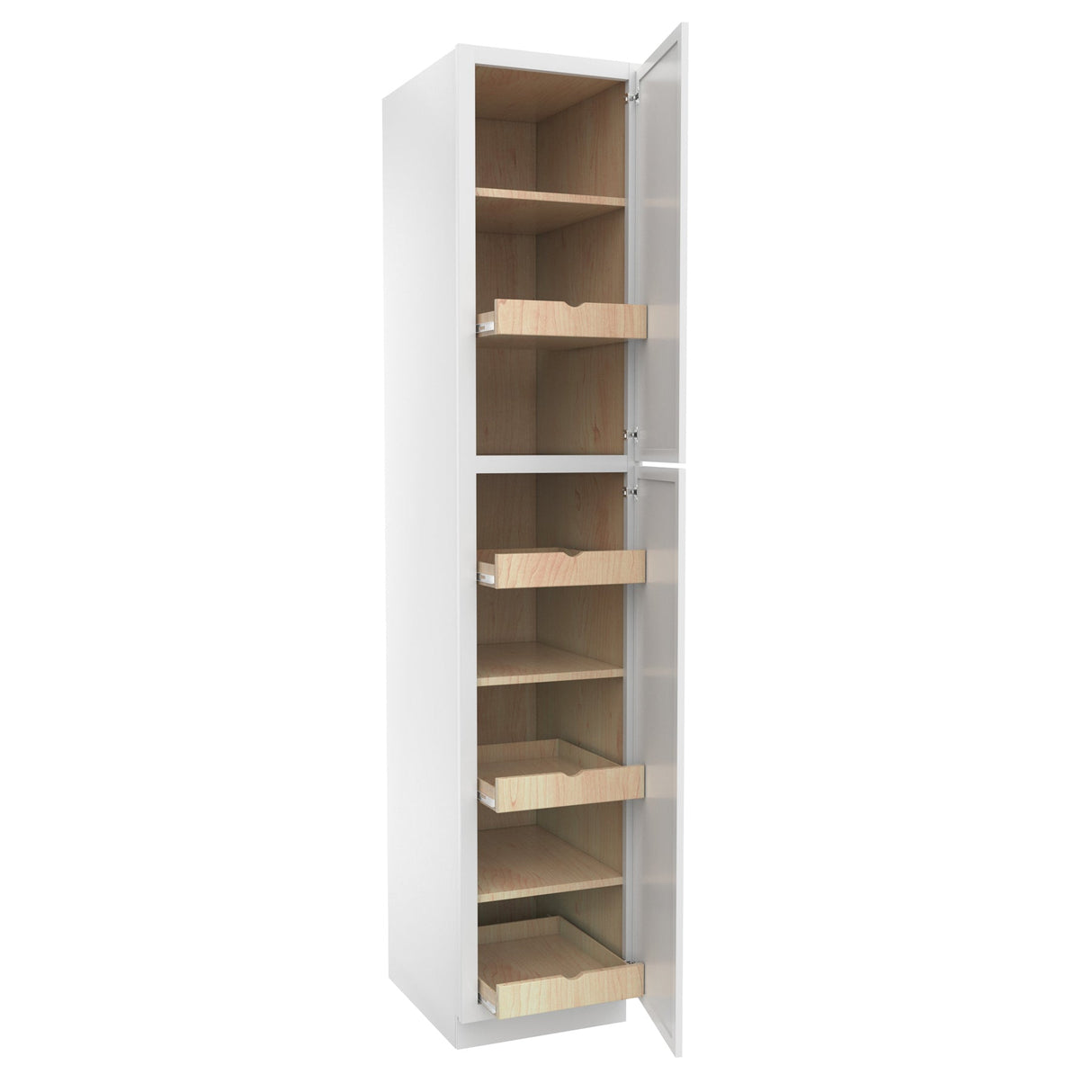RTA - Park Avenue White - Single Door Utility Cabinet | 18"W x 90"H x 24"D