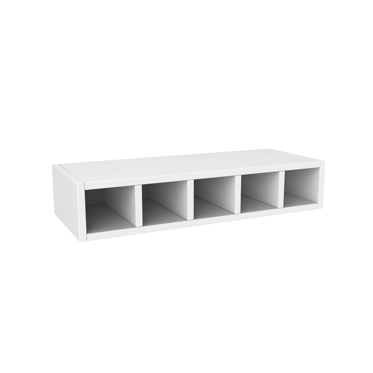 Park Avenue White - Organizer Cubby - Style 2 | 30"W x 6"H x 12"D