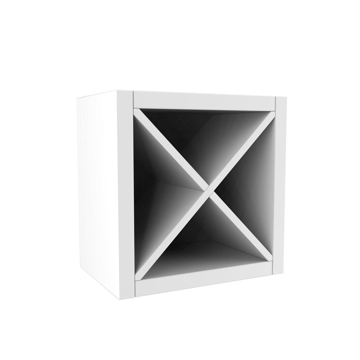 RTA - Park Avenue White - Wine Rack Cabinet | 18"W x 18"H x 12"D