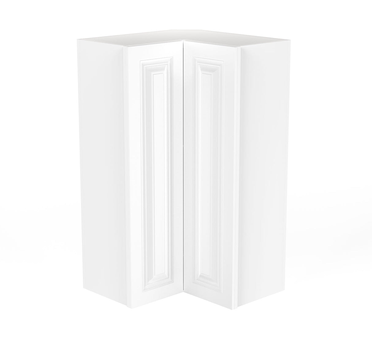 Park Avenue White - Corner Wall Cabinet | 24"W x 42"H x 12"D