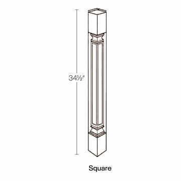 RTA - Richmond White - Corner Post - Square| 3