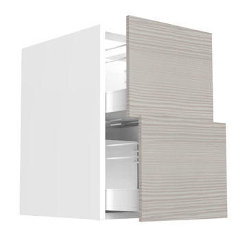 RTA - Pale Pine - Two Drawer Base Cabinets | 18"W x 30"H x 23.8"D