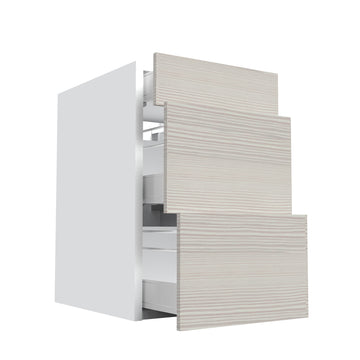 RTA - Pale Pine - Three Drawer Base Cabinets | 18"W x 34.5"H x 24"D