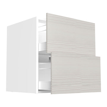 RTA - Pale Pine - Two Drawer Base Cabinet | 24"W x 34.5"H x 24"D