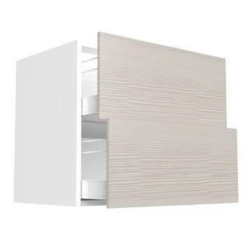 RTA - Pale Pine - Two Drawer Base Cabinets | 33"W x 30"H x 23.8"D