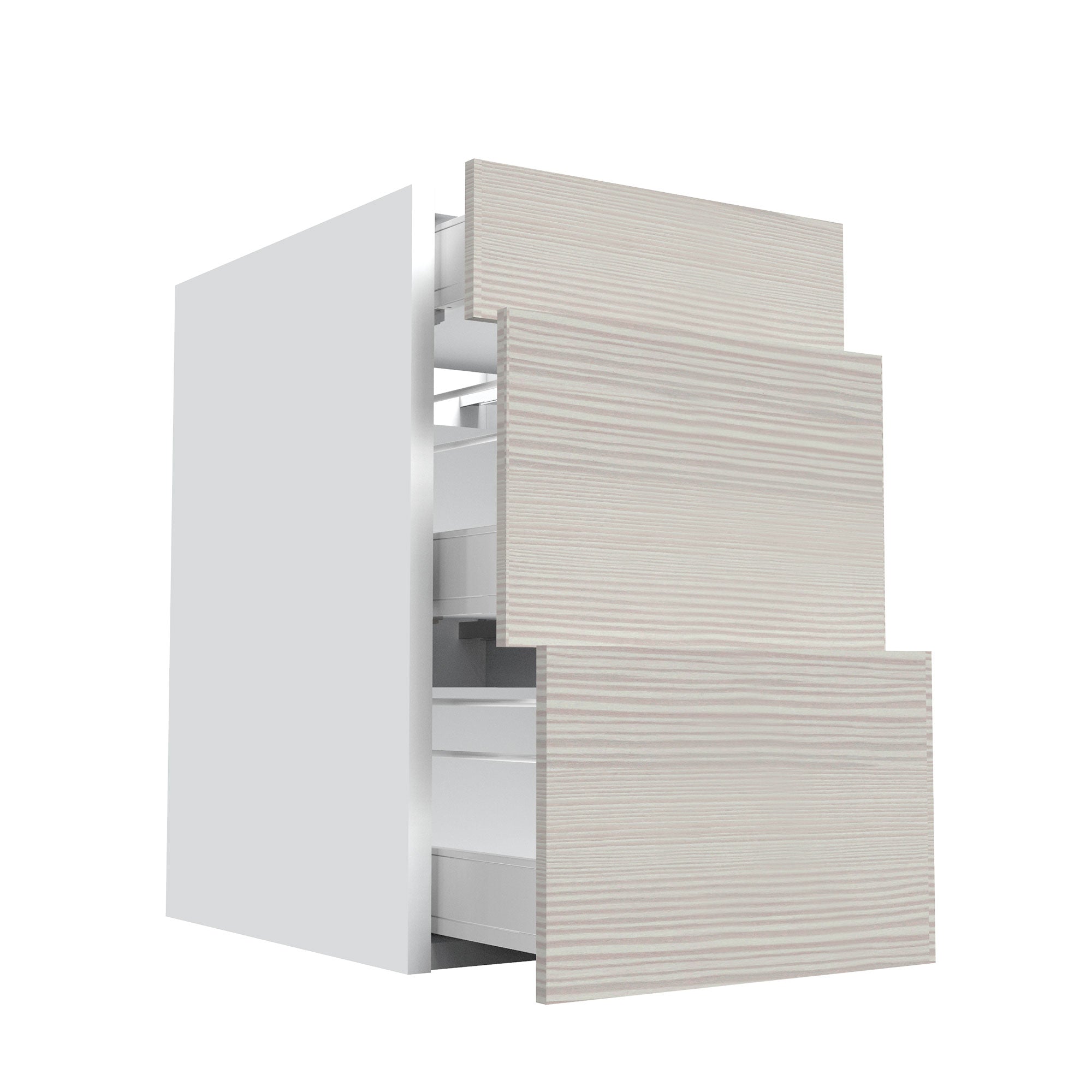 RTA - Pale Pine - Three Drawer Vanity Cabinets | 18"W x 34.5"h x 21"D