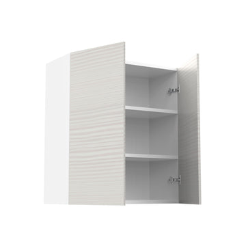 RTA - Pale Pine - Double Door Wall Cabinet | 24"W x 30"H x 12"D