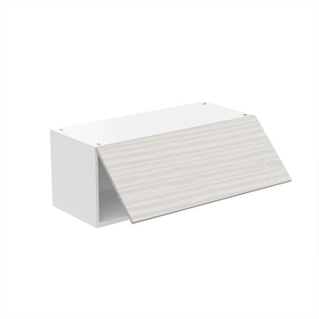 RTA - Pale Pine - Horizontal Door Wall Cabinets | 30"W x 12"H x 12"D