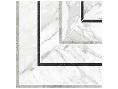 Picco La Marca Statuarietto Honed Glazed Porcelain Mosaic