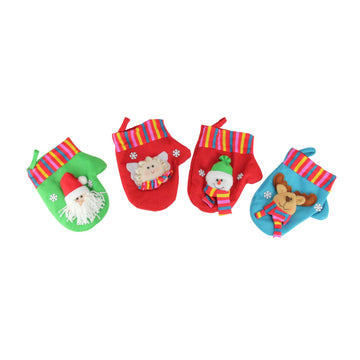 10-Piece Winter Wonderland Christmas Stocking and Novelty Gift Bag Set