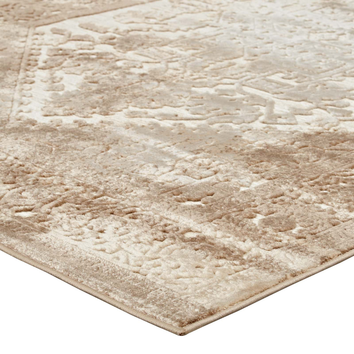 Rosina Distressed Persian Vintage Medallion Area Rug