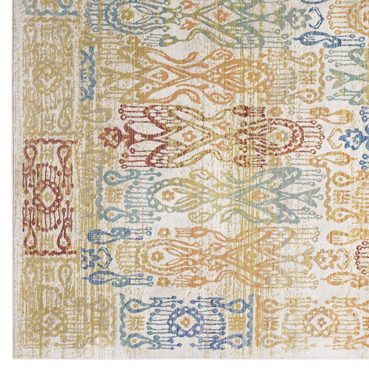 Solimar Distressed Southwestern Aztec Area Rug