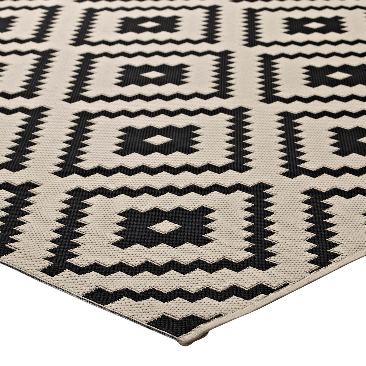 Perplex  Geometric Diamond Trellis Indoor and Outdoor Area Rug