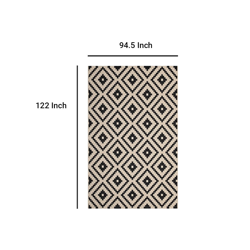 Perplex  Geometric Diamond Trellis Indoor and Outdoor Area Rug