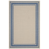 Rim Solid Border Indoor and Outdoor Area Rug