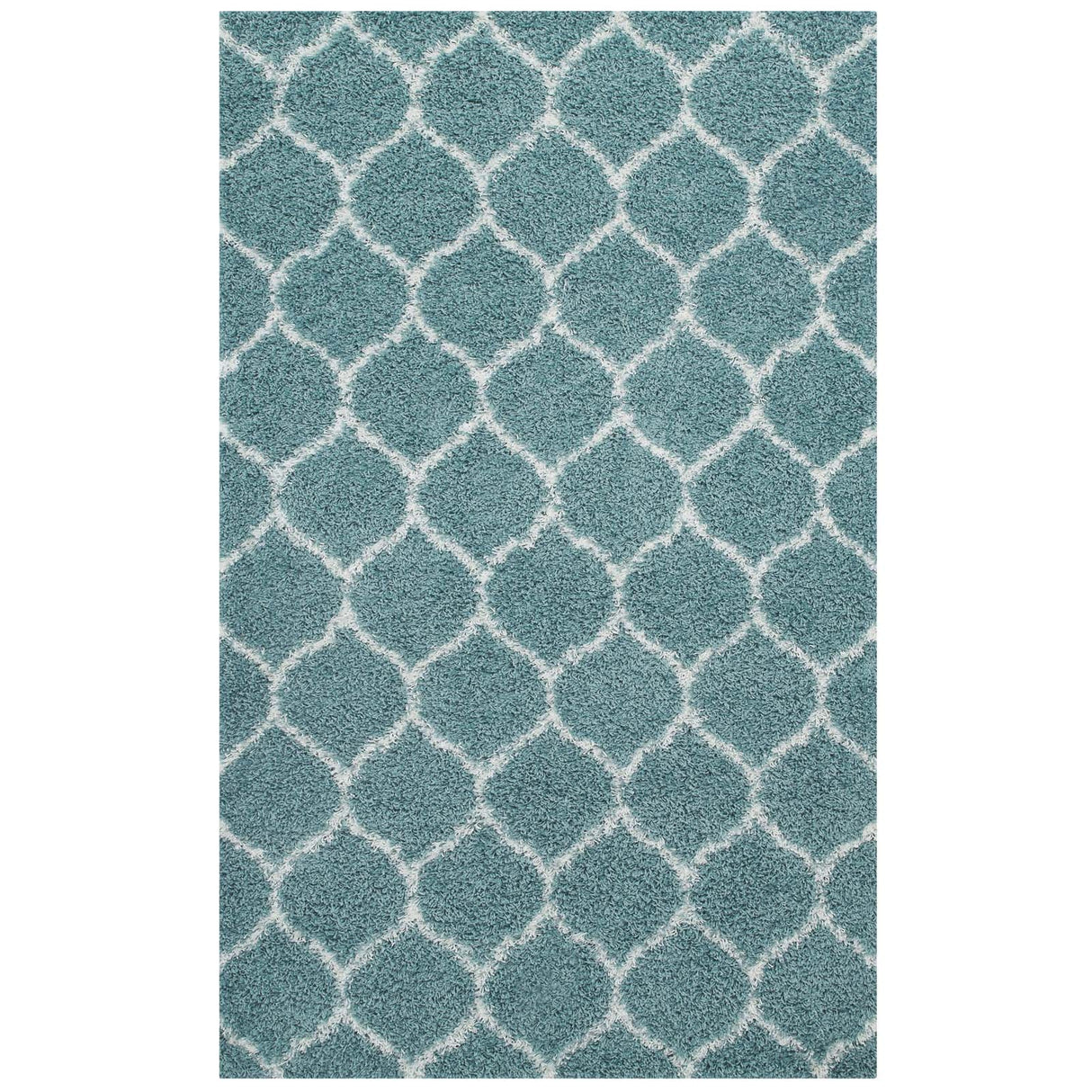 Solvea Moroccan Trellis Shag Area Rug