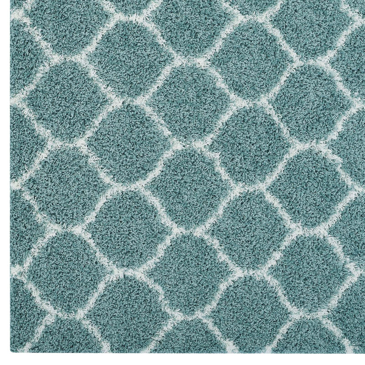 Solvea Moroccan Trellis Shag Area Rug