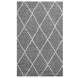 Toryn Diamond Lattice Shag Area Rug