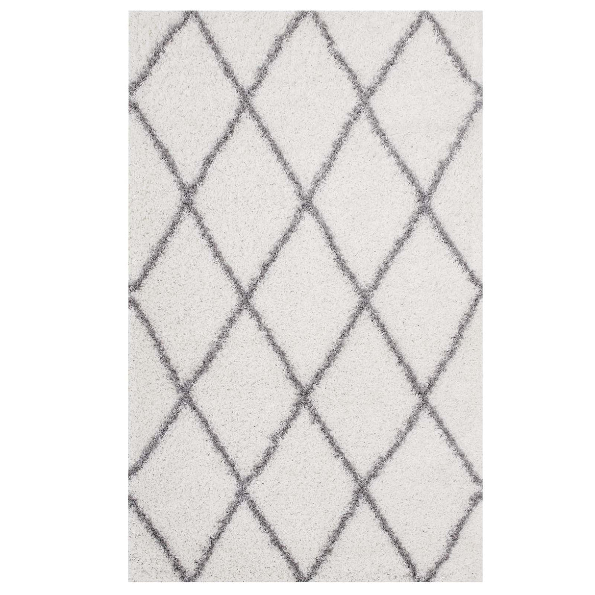 Toryn Diamond Lattice Shag Area Rug