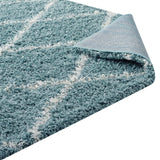 Toryn Diamond Lattice Shag Area Rug