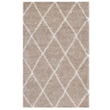 Toryn Diamond Lattice Shag Area Rug