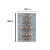 Naria Distressed Persian Medallion Area Rug