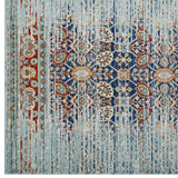 Naria Distressed Persian Medallion Area Rug